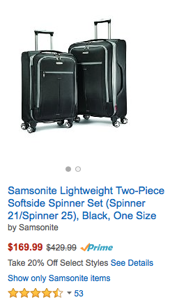 Amazon President's Sale= Additional 20-25% Off Luggage And More!