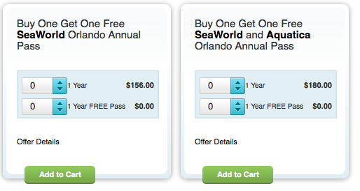 SeaWorld Orlando BOGO Deal 