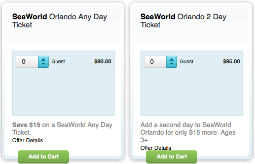 SeaWorld Orlando BOGO Deal 