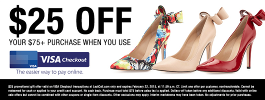 $25 Off $75 Neiman Marcus LastCall With Visa Checkout