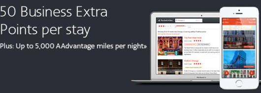 Earn 50 Business Extra AA Points Per Stay With Rocketmiles