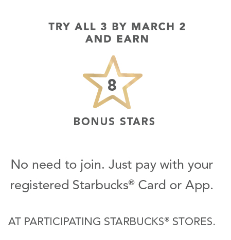 Starbucks Rewards: Another 8 Easy Bonus Stars
