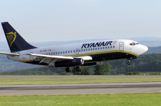 a plane taking off from a runway