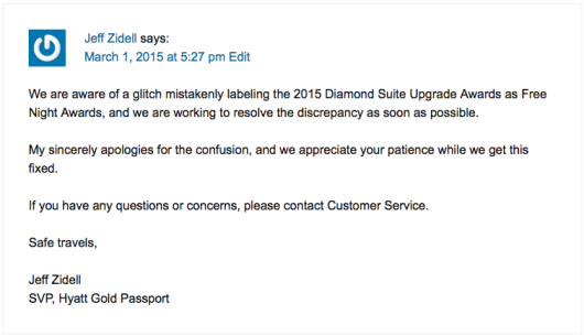  Hyatt's Update On Diamond Glitch