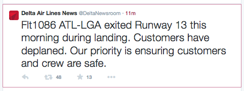 LGA Flights Suspended After Delta MD-80 Skids Off Runway, Hits A Fence In Snowy Weather