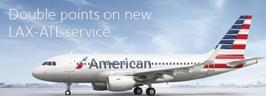 Double Points On American's New LAX-ATL Service
