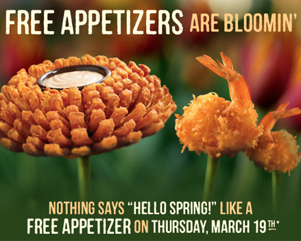 Free Outback Appetizer