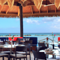 a restaurant with tables and chairs