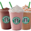 a group of iced coffee drinks