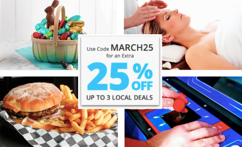 Groupon: 25% Off Up To 3 Local Deals