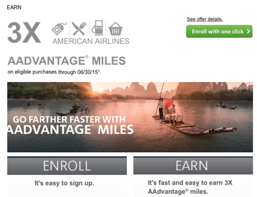3x AAdvantage Miles From Citi Executive Card (Targeted)