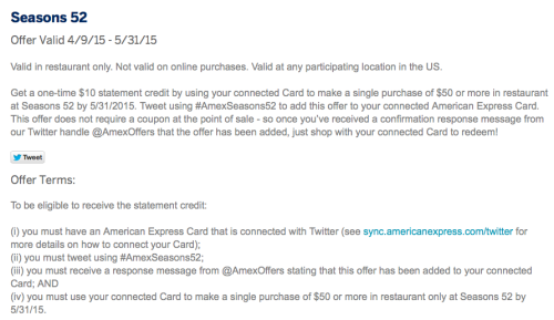 New Amex Offers For You On Twitter