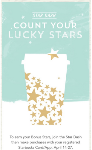 Easy Way To Earn 15 Starbucks Bonus Stars Starts April 14