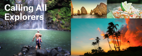 a collage of different images of water and rocks