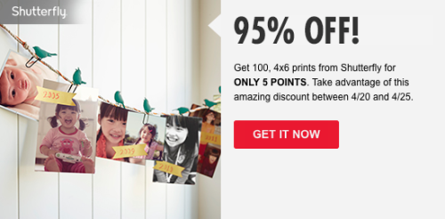 MyCoke Rewards: Shutterfly 95% Off!