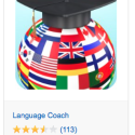 a screen shot of a globe with flags