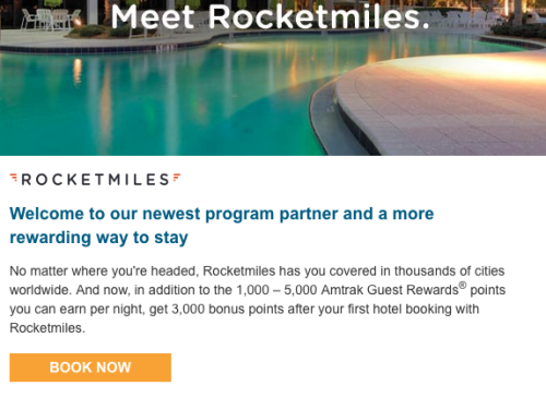 Rocketmiles New 3,000 Bonus