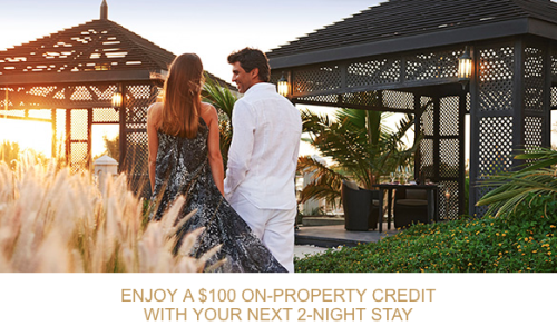 $100 Credit With 2 Night Waldorf Stay