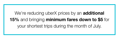 Uber Lowering Rates By 15% 