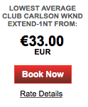 Club Carlson: 2 For 1 Promotion In Europe & More