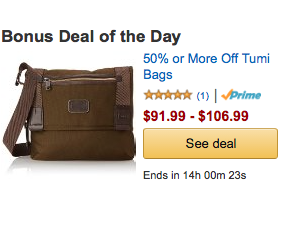 Amazon: 50% Off Some Tumi Today!