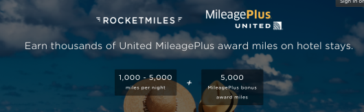 5,000 Bonus United Miles With Rocketmiles