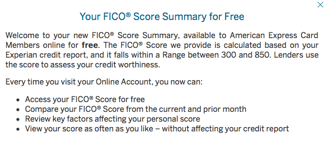 NEW Amex: Free FICO Scores For Cardmembers