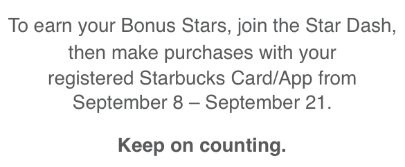 Starbucks Rewards: 10-15 Bonus Stars (Targeted)