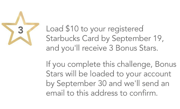 Starbucks Rewards: Another 3 Easy Bonus Stars 