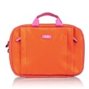 an orange and pink bag