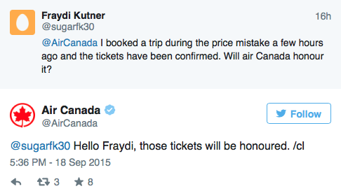 Air Canada To Honor Mistake International Fares From $150!