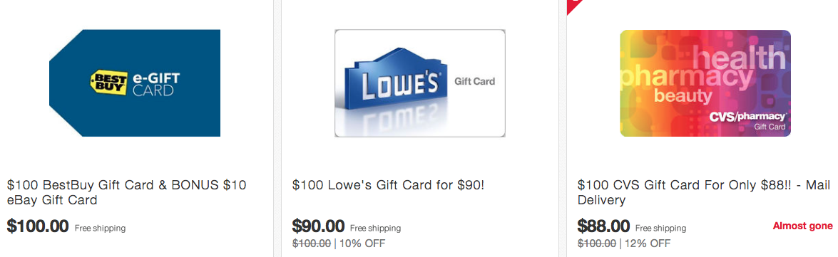 More Discounted Gift Cards Up To 20 Points Miles & Martinis