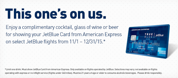 How To Get A Free Drink On JetBlue - JetBlue Cardholders