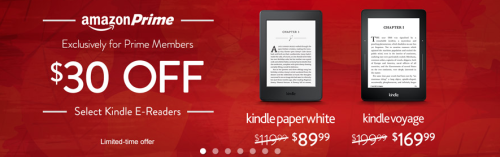 Amazon: $30 Off Kindles For Prime Members