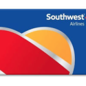 a close-up of a southwest airlines gift card