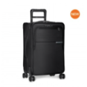 a black suitcase with wheels