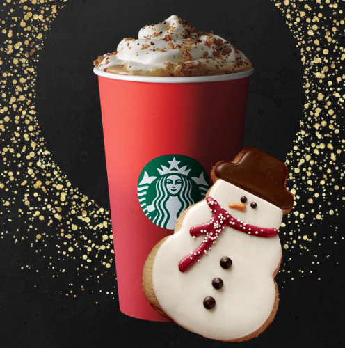 Starbucks Rewards Free Treat With Holiday Beverage Purchase Today!