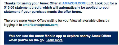 Last Chance Use Your Amex Offers For You At Amazon