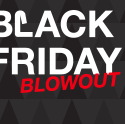a black friday blowout sign