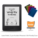 a kindle reader with a picture of a cartoon character