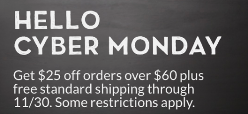Starbucks Cyber Monday $25 Off $60!