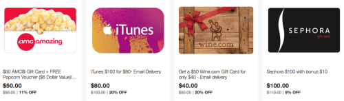eBay More Discounts On Gift Cards!
