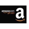 a black and white gift card with a white letter