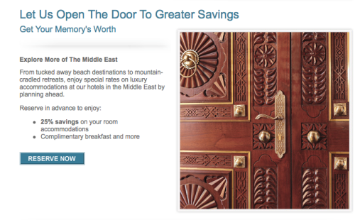 Ritz Carlton 25% Off In Middle East