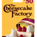 a gift card with a cheesecake and whipped cream