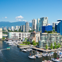 a city with boats in the water