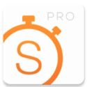 a logo of a stopwatch