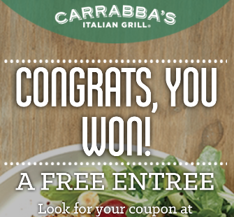 Free Carrabba's Instant Win 