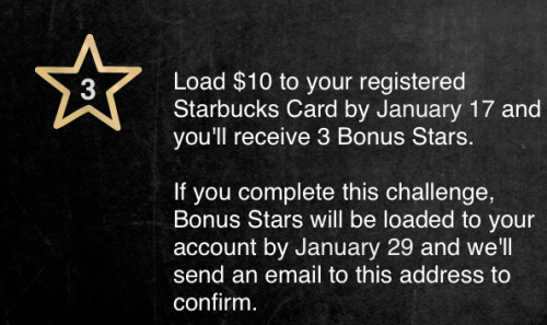 Starbucks Rewards Easy 3 Bonus Stars (Targeted)