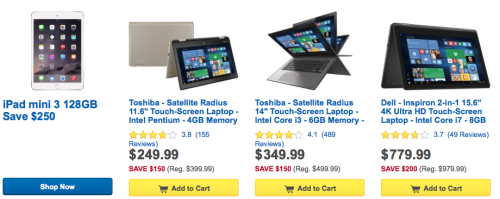 Best Buy Flash Sale $250 Off iPad & More!